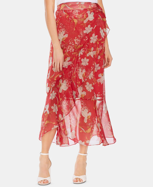 Vince Camuto Floral Wrap Skirt